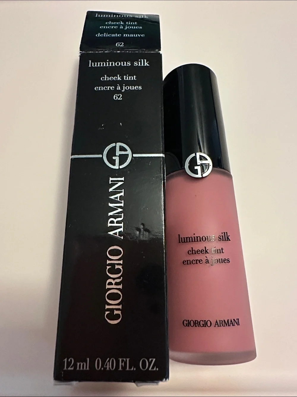 Giorgio Armani Cheek Tint Longwear Lightweight Liquid Blush 62 Delicate Mauve